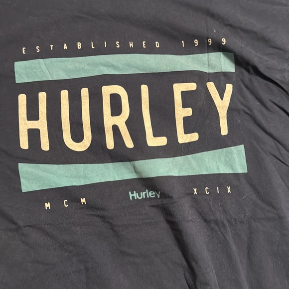Hurley navy blue graphic T-shirt, size XXL - Picture 3 of 5
